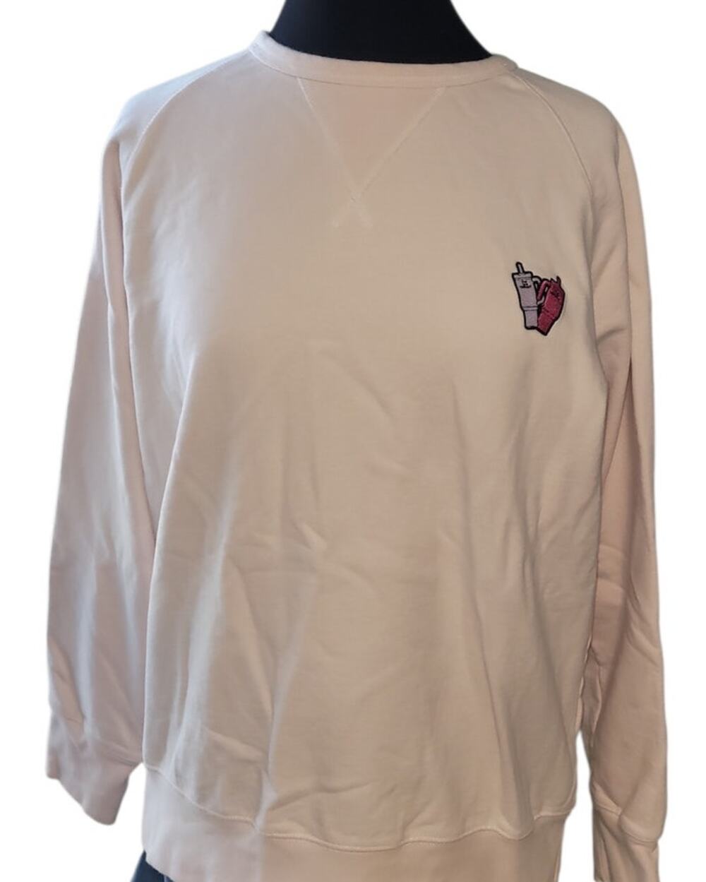 Stanley Quencher Pink Crewneck Sweatshirt XL Cozy Viral Aesthetic EUC